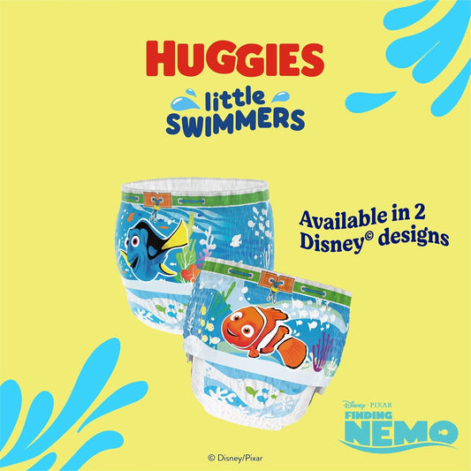 Huggies Little Swimmers, Swim Nappies, Size 5-6 - 33 Pants - Maximum Protection Swimming Nappies with Leak Guards