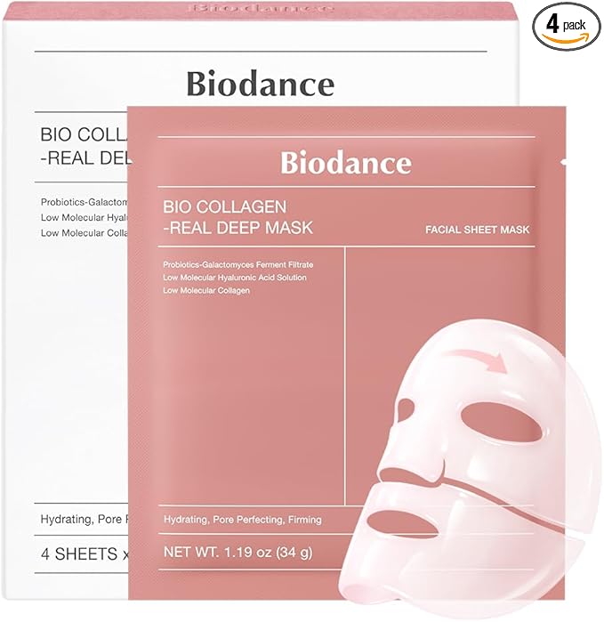 BIODANCE Bio-Collagen Real Deep Face Mask 4 Pcs
