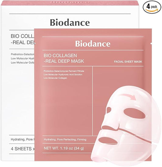 BIODANCE Bio-Collagen Real Deep Face Mask 4 Pcs