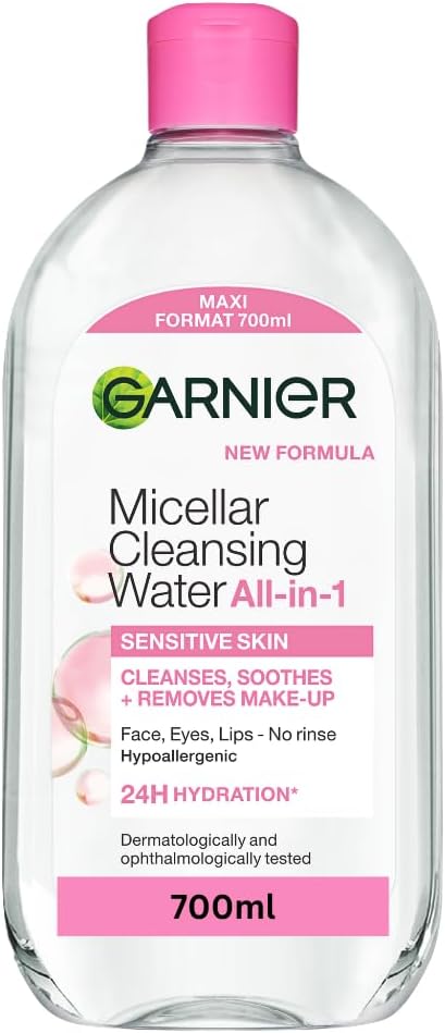 Garnier Micellar Cleansing Water 700ml, Gentle face cleanser & Make up Remover